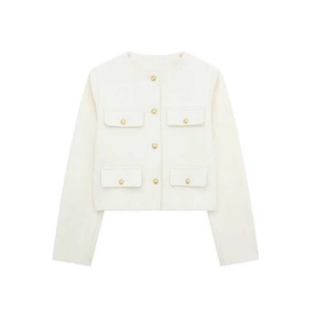 Women's Cropped Button-Front Jacket - photo 14