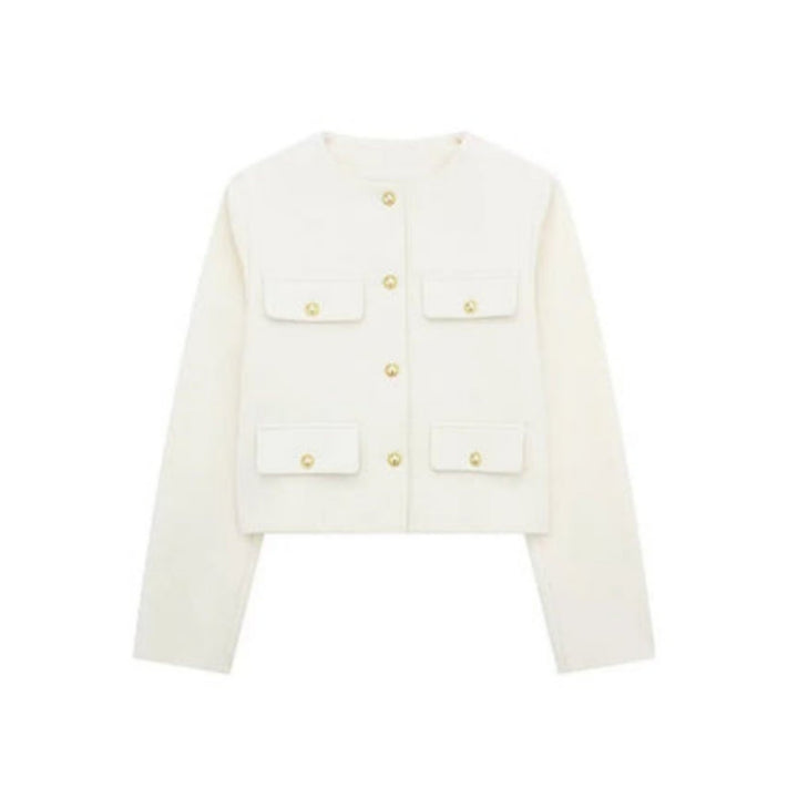 Women's Cropped Button-Front Jacket - photo 14