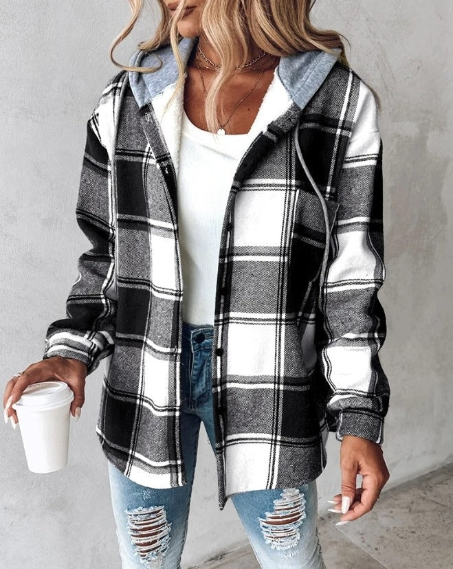 Women's Overshirt Hooded Shacket - photo 2