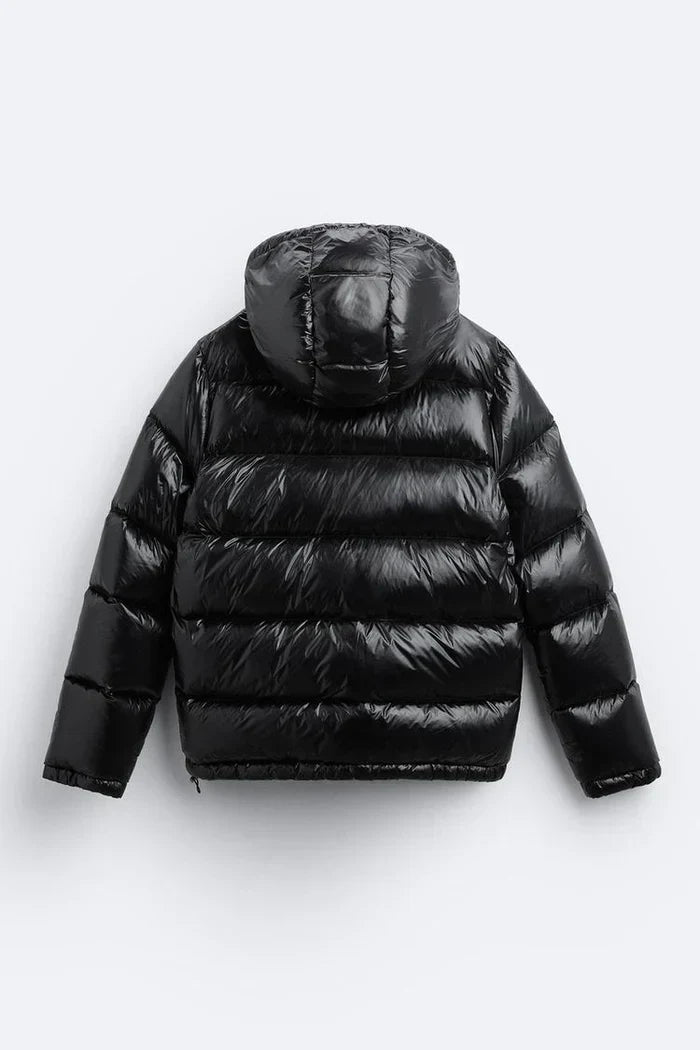 Women's Hooded Puffer Jacket - photo 1