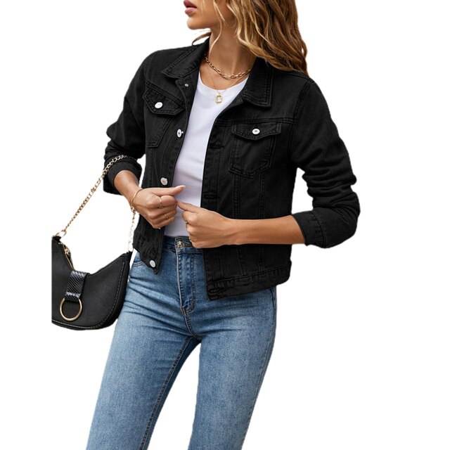 Women's Relaxed Pocket Jacket with Collar - photo 1