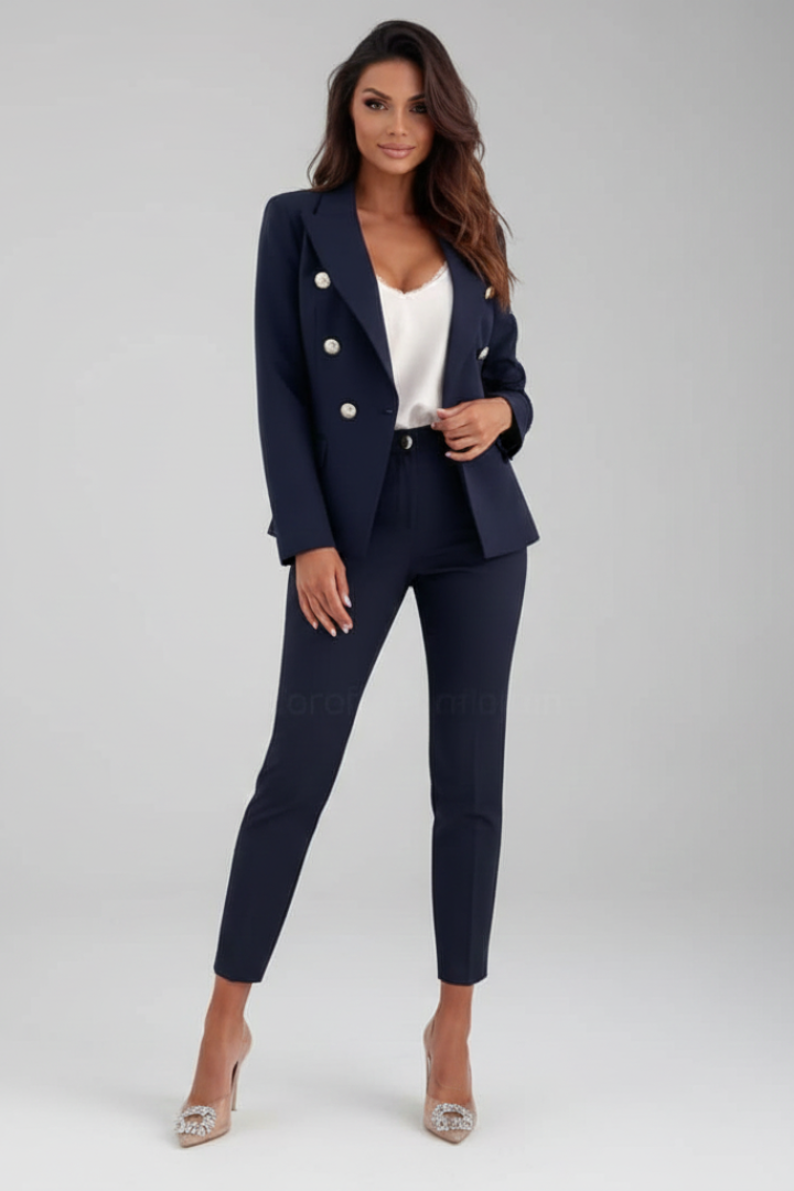 Women's Blazer and Trousers Two-Piece Suit Set - photo 3