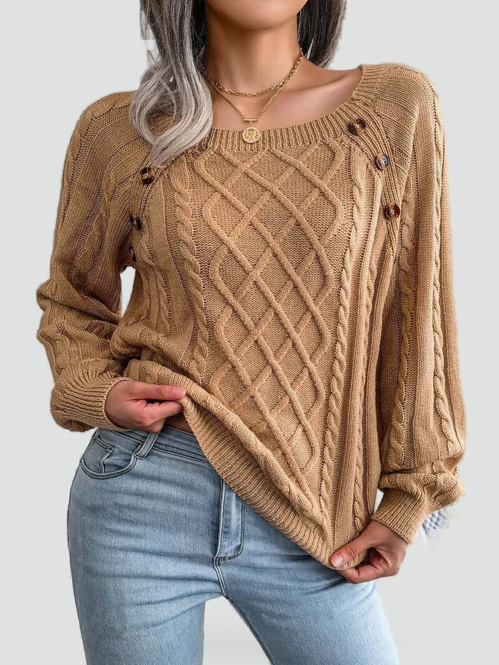 Women's Knitted Winter Jumper - photo 10