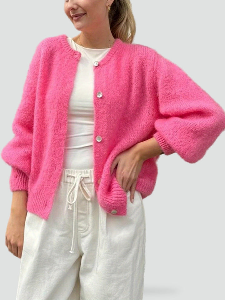 Women's Button-Front Winter Jumper - photo 7