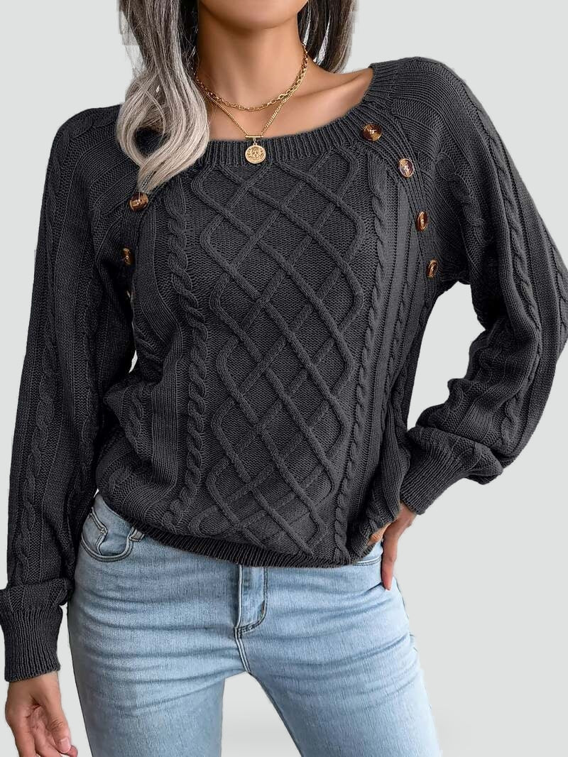 Women's Knitted Winter Jumper - photo 9