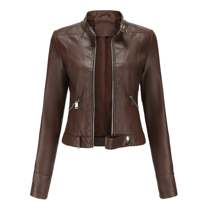 Women's Zip-Front Collared Bomber Jacket - photo 15