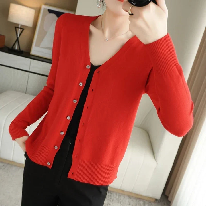Women's Button Front Cardigan in Sixteen Colours - photo 20