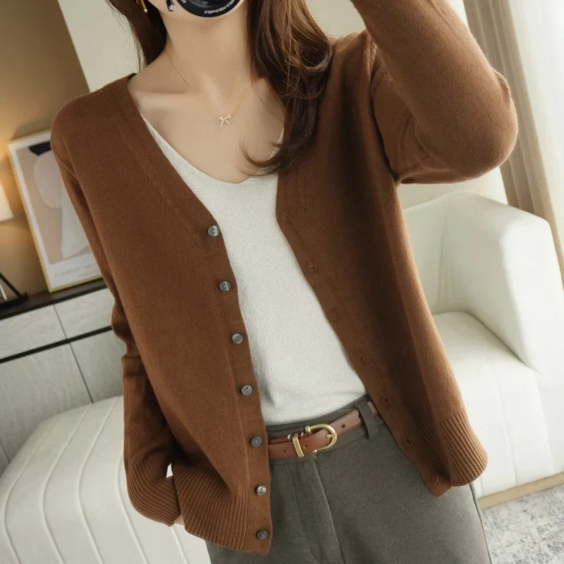 Women's Button Front Cardigan in Sixteen Colours - photo 22