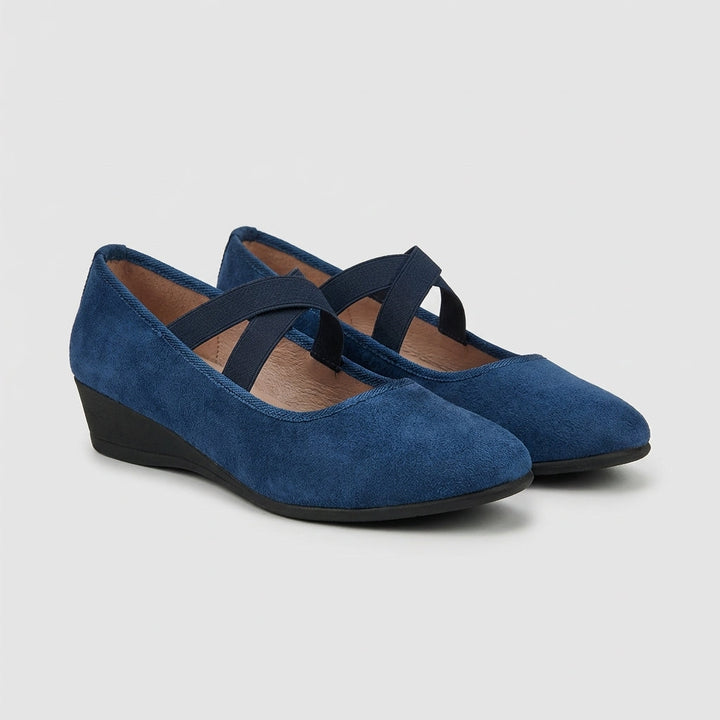 Nancy - Γυναικεία αναπαυτικά παπούτσια πλατφόρμας με σταυρωτά λουράκια