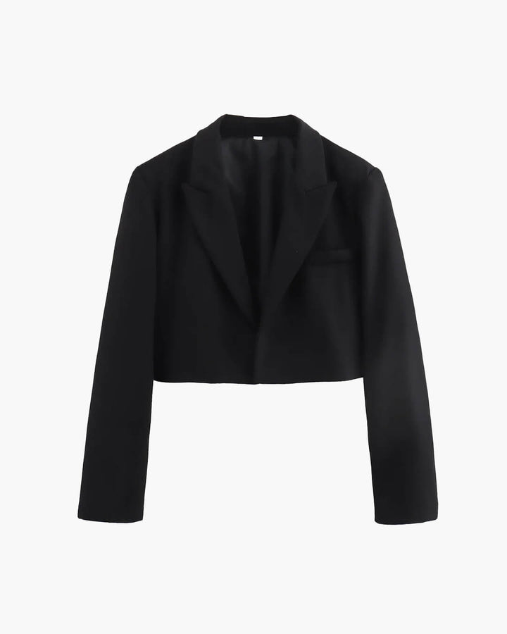 Pamela: chaqueta acolchada corta para mujer con hombros estructurados