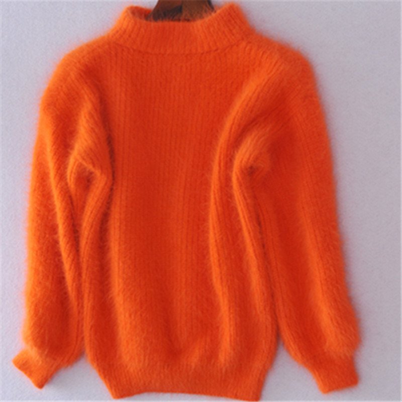 Women's Mock Neck Jumper with Volume Sleeves - photo 7
