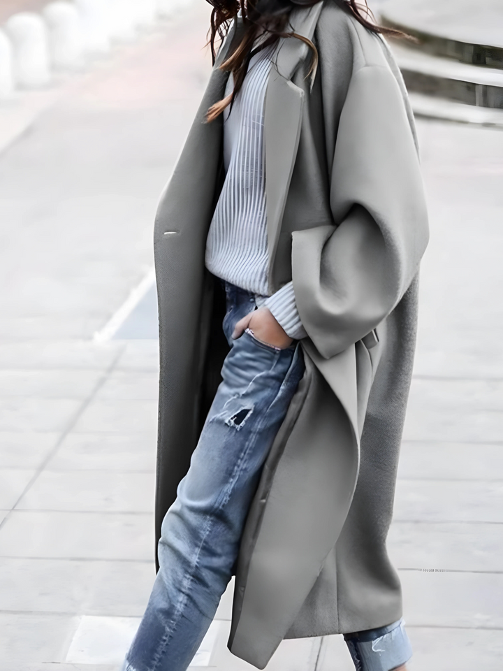 Women's Oversized Open Front Coat - photo 2