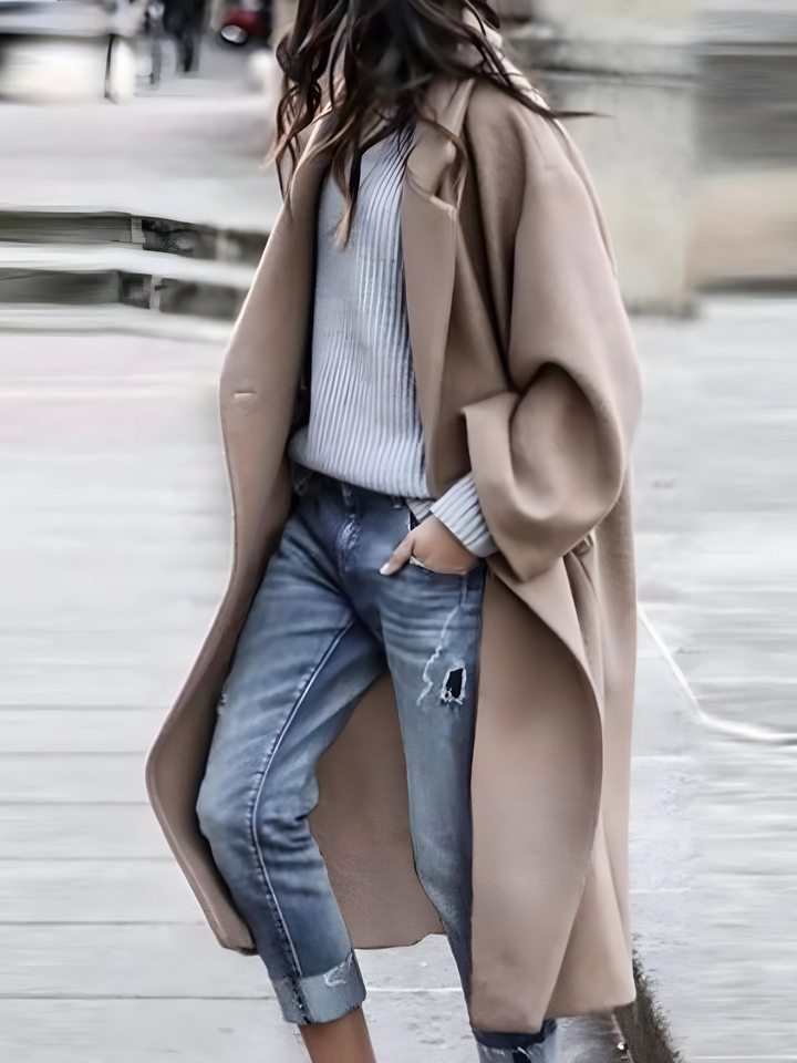 Women's Oversized Open Front Coat - photo 3