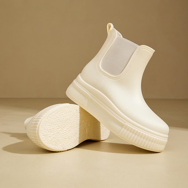 Katie: botas Chelsea impermeables para mujer con suela de plataforma