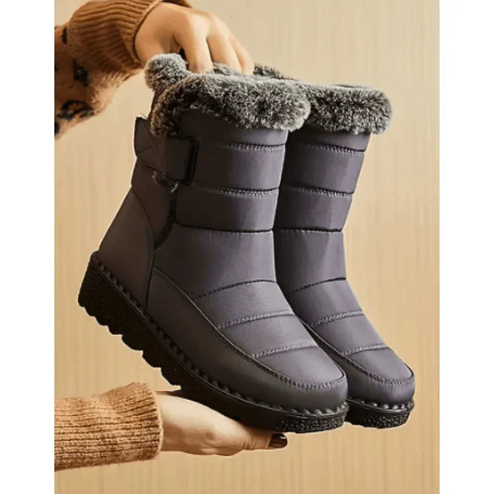 Sally - Bottes de neige imperméables pour femmes avec doublure en fausse fourrure